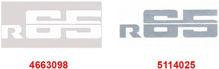 Hornig Sticker R65 white | 4663098