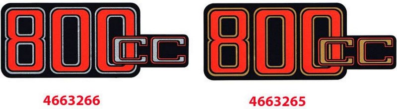 Hornig Sticker 800cc red/black/silver | 4663266