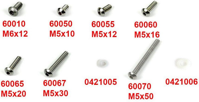Hornig Round head screws  Stainless Steel M5 x 16 | 60060