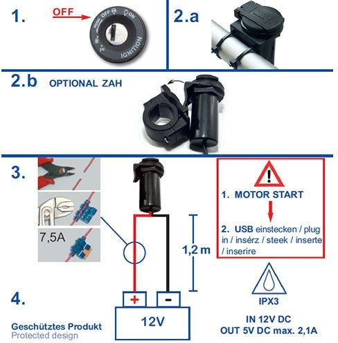 Hornig Mounting for 22-28 mm handlebar | 61-44201
