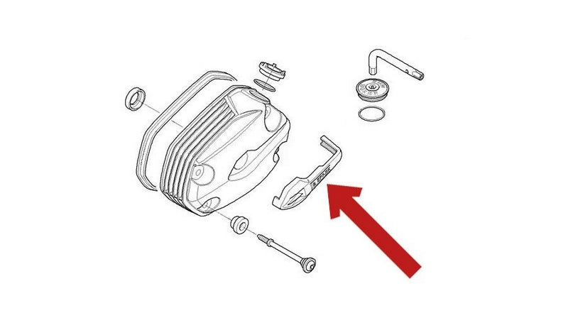 Hornig / ホーニグ ピン Spark plug cover for BMW R1200GS (2004-2009)  R1200GS Adventure (2005-2009)  HP2 Enduro & Megamoto | 7677526