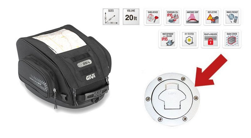 Hornig / ホーニグ ピン Tankbag UT809 with lock for BMW K1200GT (2006-2008) | BF11