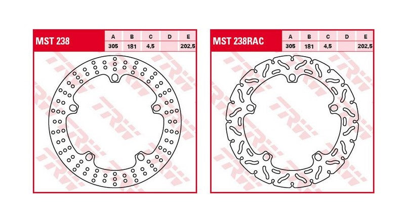 Hornig / ホーニグ ピン Front Brake Discs for BMW R 1200 GS LC (2013-2018) & R 1200 GS Adventure LC (2014-2018) | MST 238