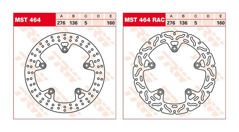 Hornig / ホーニグ ピン Rear brake disc for BMW R 1200 GS LC (2013-2018) & R 1200 GS Adventure LC (2014-2018) | MST 464