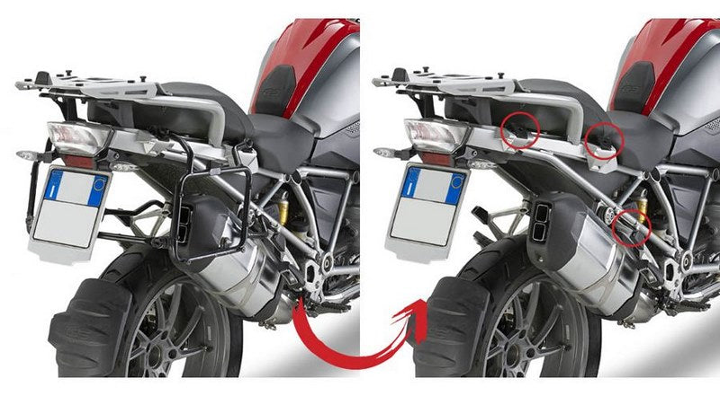 Hornig / ホーニグ ピン Side case mounting Dolomiti for BMW R 1200 GS LC (2013-2018) & R 1200 GS Adventure LC (2014-2018) | PLR5108