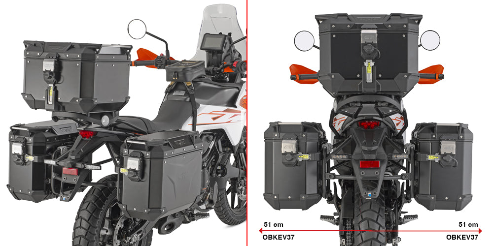 GIVI サイドケースホルダー TREKKER OUTBACK / CANYON モノキー CAM-SIDE KTM 390 ADVENTURE X/R (25-26) PLO7718CAM