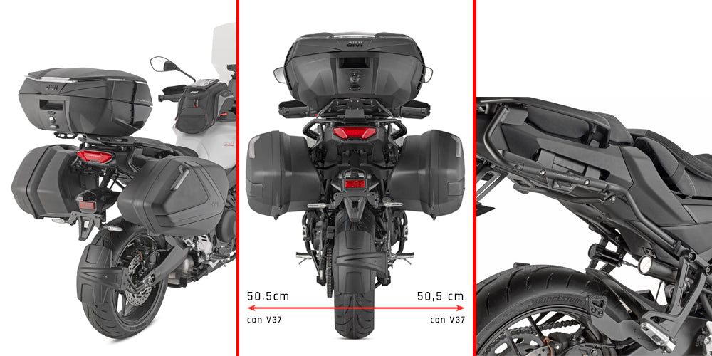GIVI キャリア 用 サイドケースセット モノキー TECH 3 ヤマハ TRACER 9/GT/GT+ (25-26) PX2171