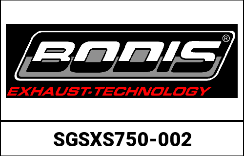 Bodis（ボディス） V4-M-CA  Slip-On  Stainless Steel Black for SUZUKI GSX-S750 /GSR750 (2017-2019) | SGSXS750-002
