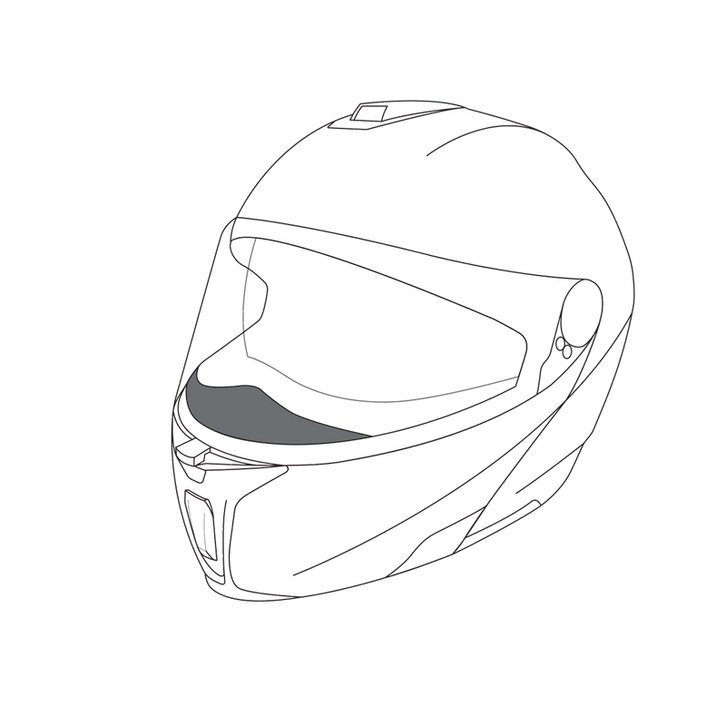 AGV / エージーブイ ブリーズディフレクター スポーツモジュラー ブラック | 20KIT12004-001
