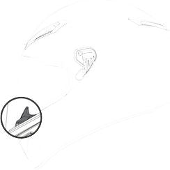 AGV / エージーブ CROWN PAD VELOCE S (XXL)  BLACK | 20KIT62206-001