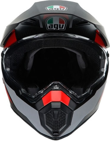 AGV / エージーブ AX9 MPLK ECE 22.05 MULTI  REFRACTIVE ADV MATT CARBON/RED | 217631A2LY-014