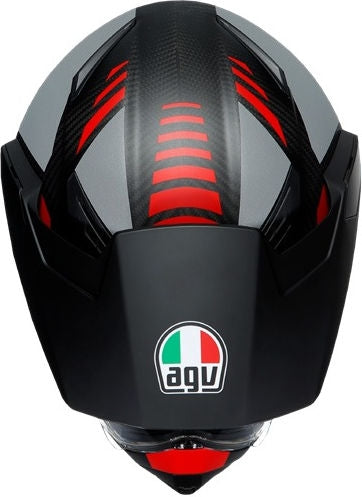 AGV / エージーブ AX9 MPLK ECE 22.05 MULTI  REFRACTIVE ADV MATT CARBON/RED | 217631A2LY-014
