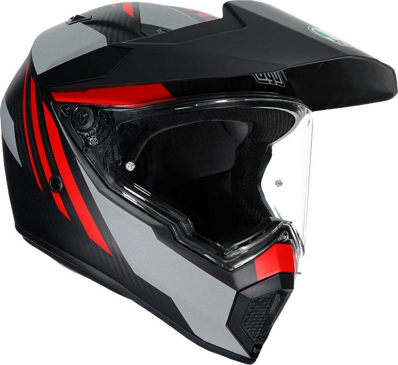 AGV / エージーブ AX9 MPLK ECE 22.05 MULTI  REFRACTIVE ADV MATT CARBON/RED | 217631A2LY-014