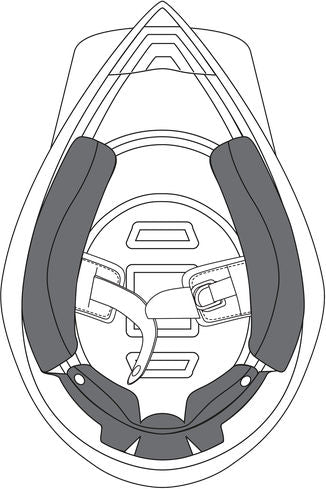 AGV / エージーブイ チークパッド AX-8 EVO (S) ブラック | 21KIT75121-008