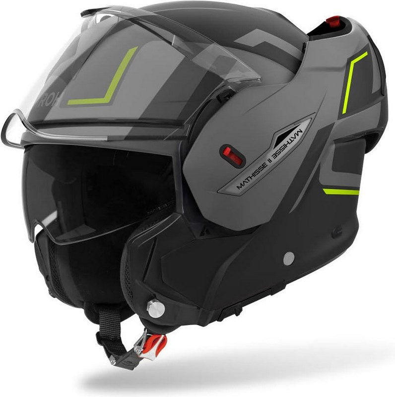 AIROH フリップアップヘルメット Mathisse II Genius、イエロー | MTH2G31