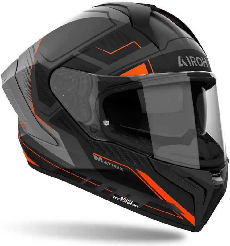 AIROH ヘルメット マトリックス ロケット、オレンジ | MXRK32