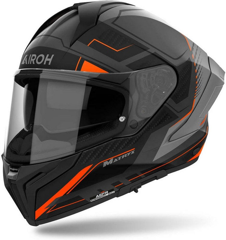 AIROH ヘルメット マトリックス ロケット、オレンジ | MXRK32