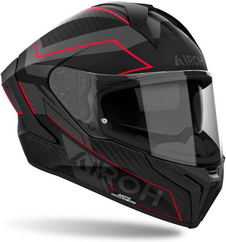 AIROH ヘルメット マトリックス センティネル、レッド | MXSE55