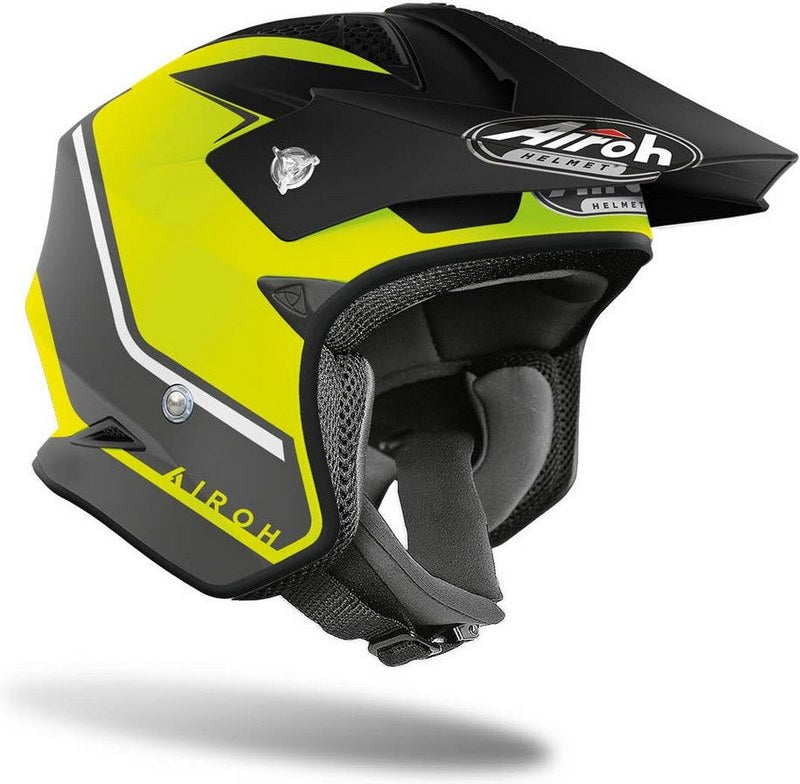 AIROH トライアルヘルメット TRR S Keen、イエローマット | TRRSK31