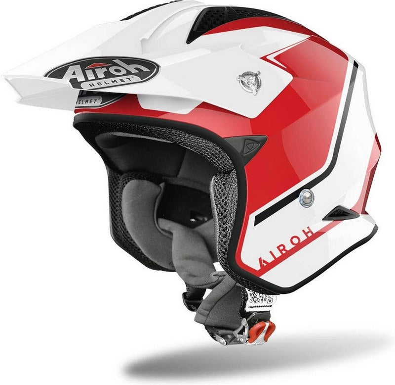 AIROH トライアルヘルメット TRR S Keen、レッドグロス | TRRSK55
