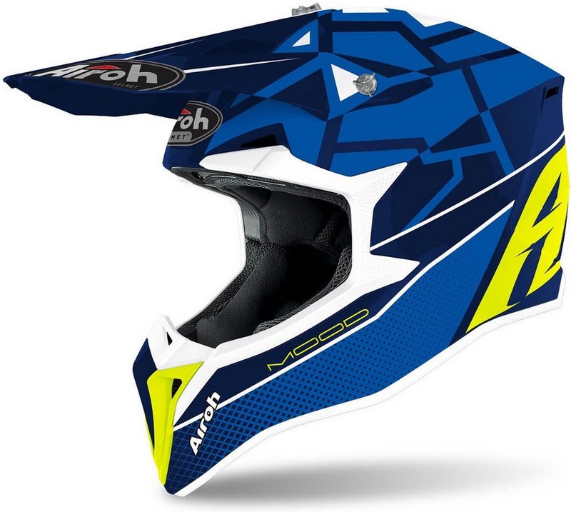 AIROH モトクロス ヘルメット Wraap Mood  ブルー グロス | WRM18