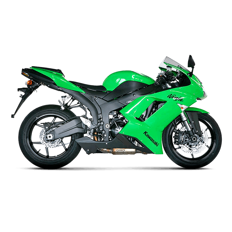 AKRAPOVIC / アクラポビッチ スリップオンライン (チタン) Kawasaki Ninja ZX-6R (2007-2008) | S-K6SO5-HACT