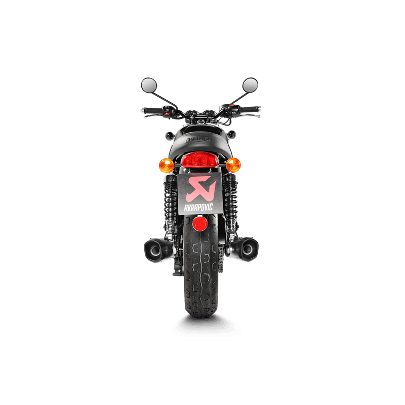 AKRAPOVIC / アクラポビッチ スリップオンライン (チタン) Triumph Bonneville T100 (2017-2020) | S-T12SO4-HCQT