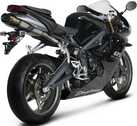 Akrapovic /アクラポビッチ スリップオン Line (チタン) 06-08 Triumph Daytona 675 (2006-2016) | S-T675SO3-HACT