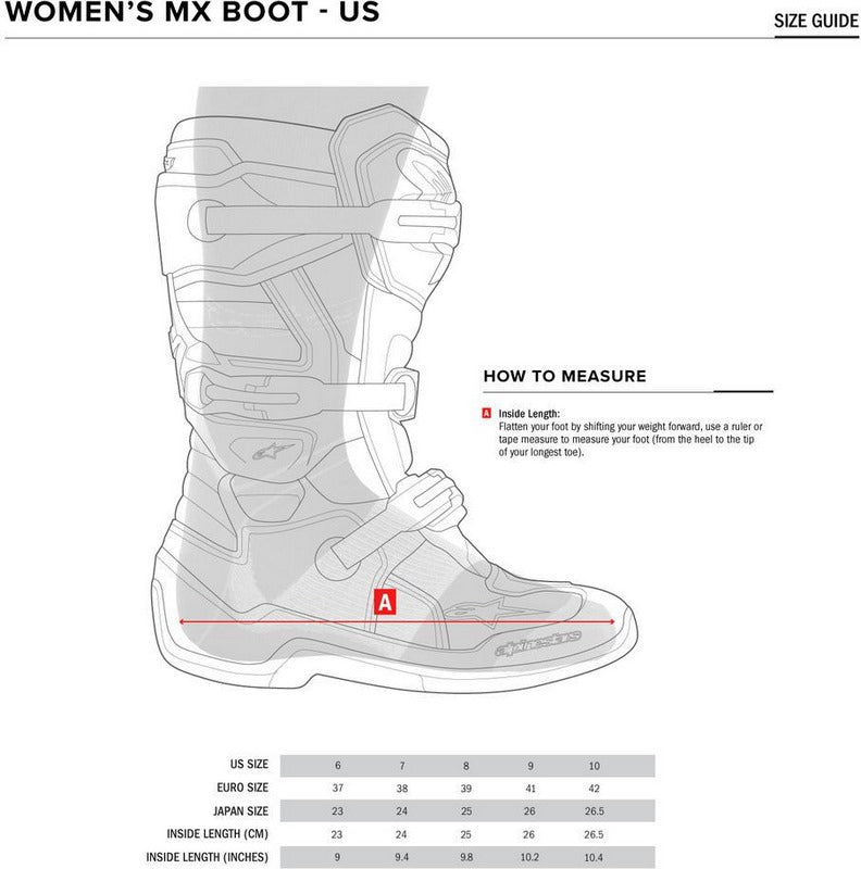 Alpinestars / アルパインスターズ レディース STELLA TECH 3 オフロード ブーツ ブラック/ホワイト/ピンク | 2013218-130