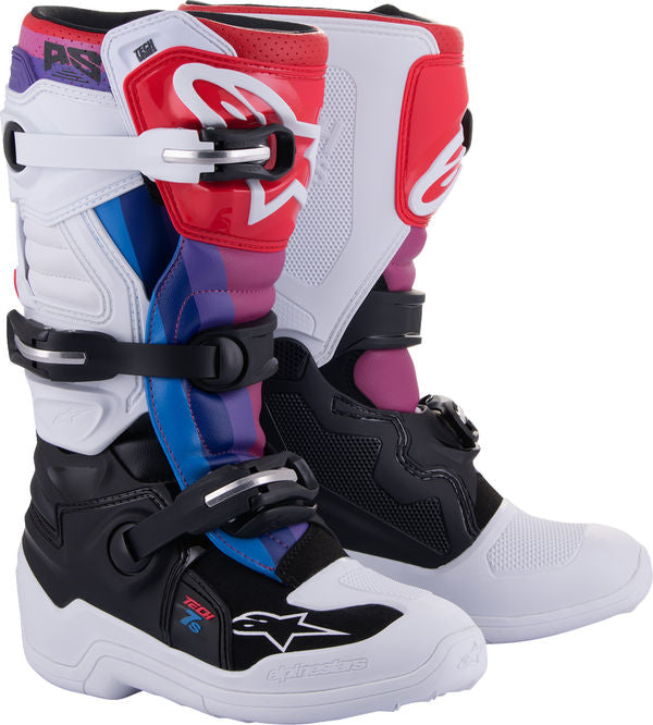 Alpinestars / アルパインスターズ オフロード ホワイト/ブラック/Rainbow 子供用 Tech 7S ブーツ | 2015017-289