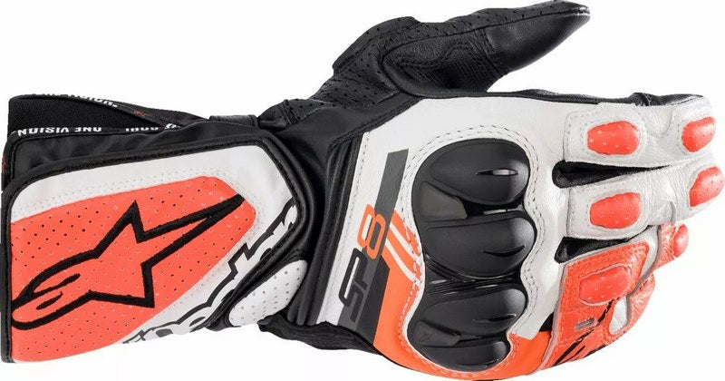 Alpinestars / アルパインスターズ SP-8 V3 グローブ ブラック  ホワイト  フルオレッド | 3558321-1231