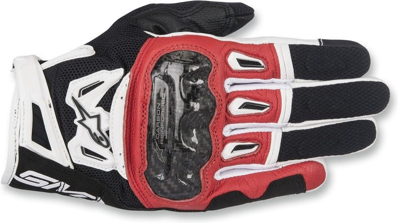 Alpinestars / アルパインスターズ SMX-2 AIR カーボン V2 パフォーマンス レザー グローブ ブラック/RED/ホワイト | 3567717-132