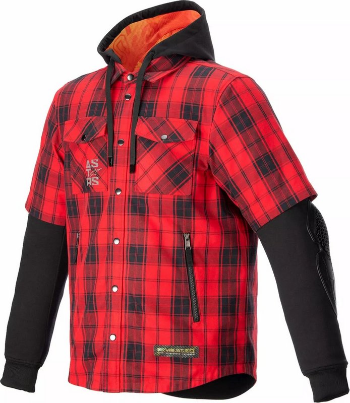Alpinestars / アルパインスターズ MO.ST.EQ Tartan ジャケット レッド | 4300424-3136