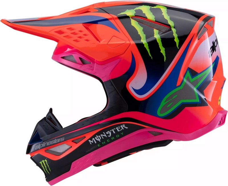 Alpinestars / アルパインスターズ S-M10 Deegan ヘルメット オレンジ  ピンク  パープル | 8300525-433