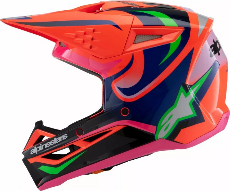 Alpinestars / アルパインスターズ ユース用 S-M3 Deegan ヘルメット オレンジ  ピンク  パープル | 8301525-433