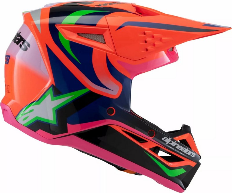 Alpinestars / アルパインスターズ ユース用 S-M3 Deegan ヘルメット オレンジ  ピンク  パープル | 8301525-433