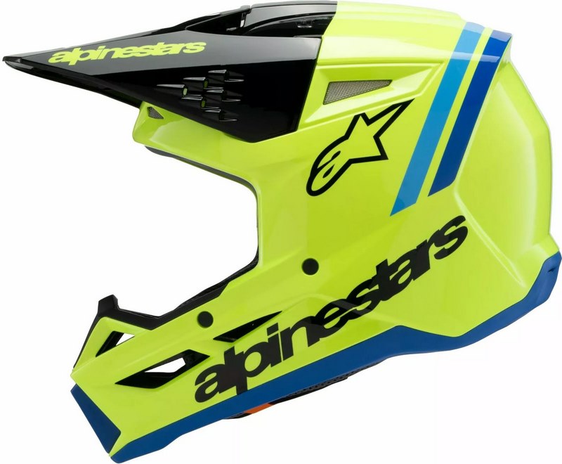 Alpinestars / アルパインスターズ ユース用 S-M3 Radium ヘルメット イエロー  ブラック  ブルー | 8301925-5017