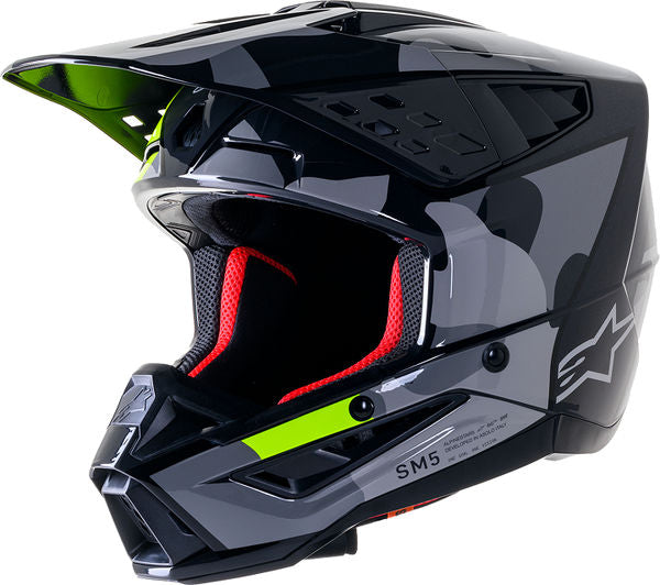 Alpinestars / アルパインスターズ オフロード グレー/イエロー Supertech M5 Rover MX ヘルメット | 8303823-9350