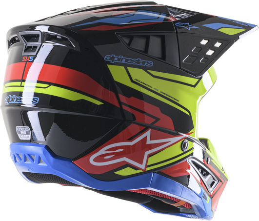 Alpinestars / アルパインスターズ オフロード ブラック/イエロー/レッド Supertech M5 Action ヘルメット | 8306023-1533