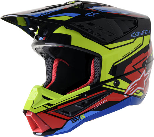 Alpinestars / アルパインスターズ オフロード ブラック/イエロー/レッド Supertech M5 Action ヘルメット | 8306023-1533