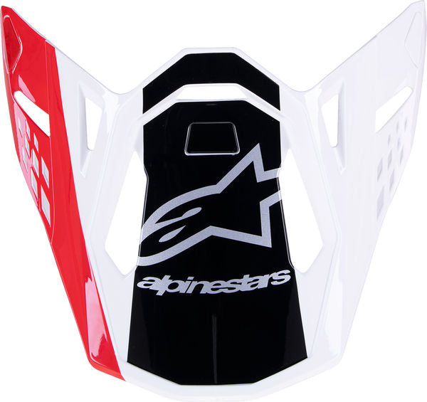 Alpinestars / アルパインスターズ レッド/ホワイト Supertech M10 ヘルメット Visor | 8981623-3182-OS