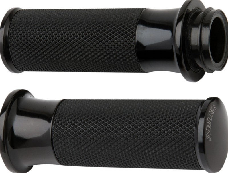 ARLEN NESS / アレンネス グリップ SMOOTH FUSION スロットル BY CABLE ブラック | 07-321