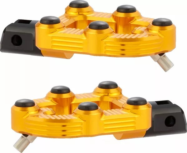 Arlen Ness / アレンネス MX ドライバーフットペグ ゴールド | 07-935