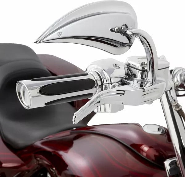 Arlen Ness / アレンネス Deep Cut Comfort Series グリップ クローム | 500-070