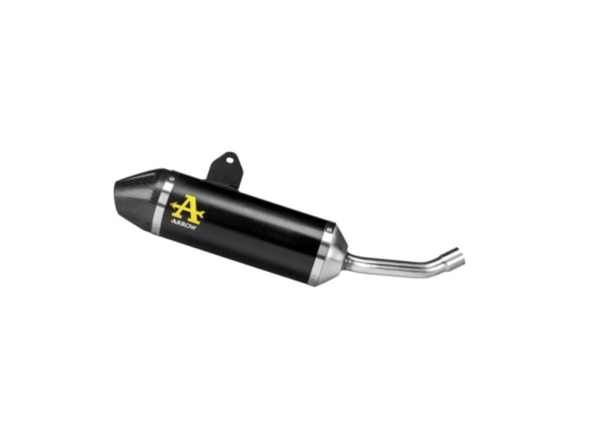 Arrow Thunder Omologated Slip-On Dark Aluminium Carbon Fibre End Cap | 52512AKN