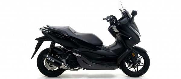ARROW / アロー HONDA FORZA 125 '15 eマーク認証 アルミニウムダーク RACE-TECH サイレンサー ブラックエンドキャップ付 アロー コレクター | 53508ANN