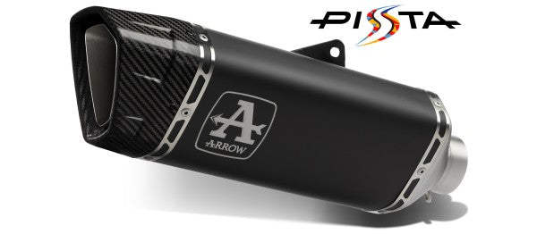 Arrow / アロー APRILIA RSV4 1100 FACTORY チタニウムリンクパイプ+チタニウム DARK PISTA サイレンサー カーボンエンドキャップ DB KILLER付属 | 71001PTN