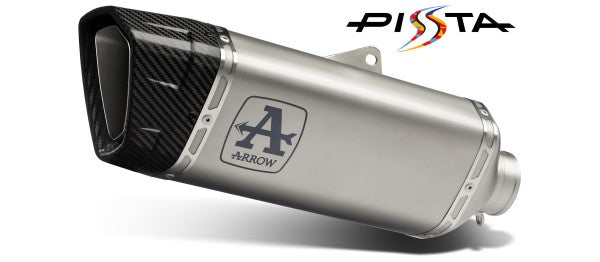 Arrow / アロー APRILIA RSV4 1100 FACTORY ステンレスリンクパイプ+チタニウム PISTA サイレンサー カーボンエンドキャップ DB KILLER付属 | 71002PT