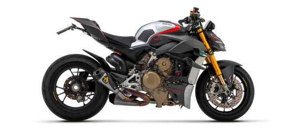 Arrow / アロー DUCATI PANIGALE/STREETFIGHTER V4 '20/22 レーシングダブル WORKS チタニウム サイレンサーS + 1:1 ステンレスリンクパイプ | 71161PK