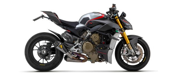 Arrow / アロー DUCATI PANIGALE/STREETFIGHTER V4 '20/22 レーシングダブル WORKS チタニウム サイレンサーS + 1:1 ステンレスリンクパイプ | 71161PK